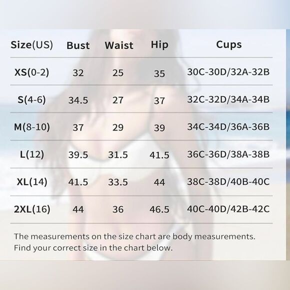 ZAFUL Underwire High Leg Ribbed Bikini Swimsuit Two Pieces Set M NWT - Picture 2 of 6